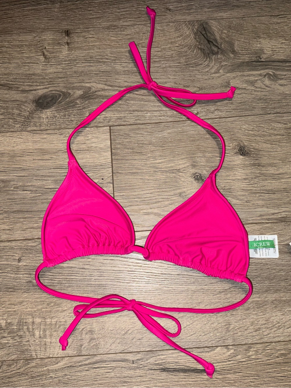 J crew size medium bikini top NWT pink